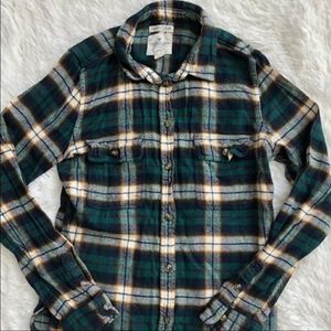 Dark Green Flannel